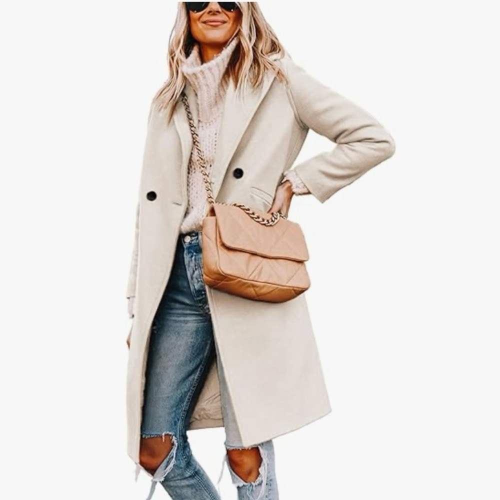 Hooever Creamy biege light  Peacoat spring jacket NWT size XS